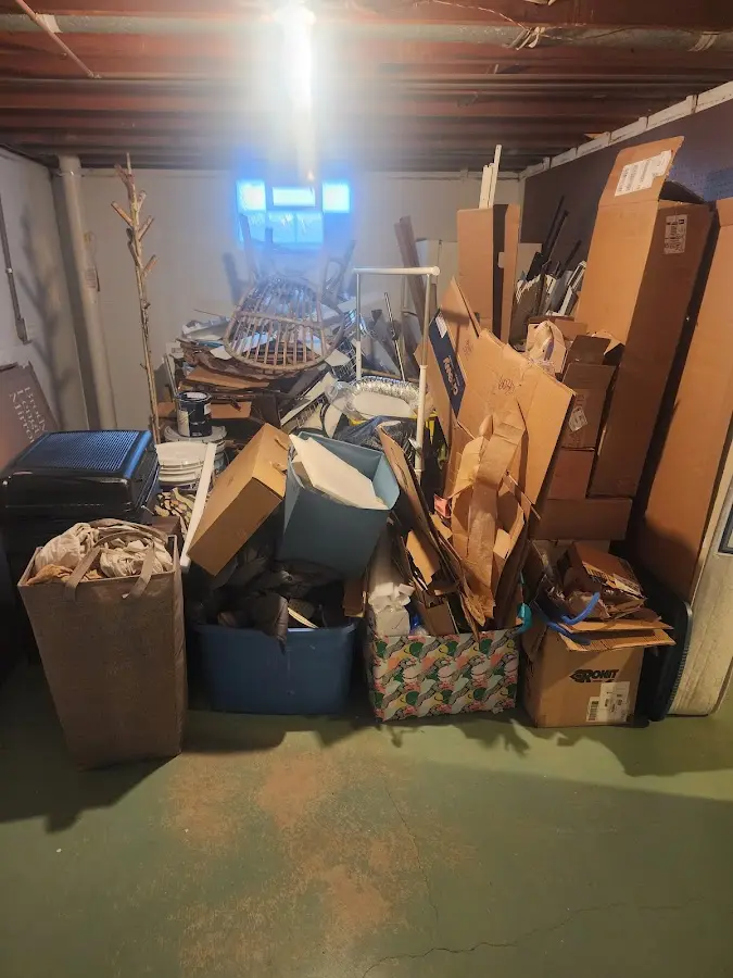 Roll-off dumpster container at job site for Yard Waste Dumpster Rental in Hillcrest Heights